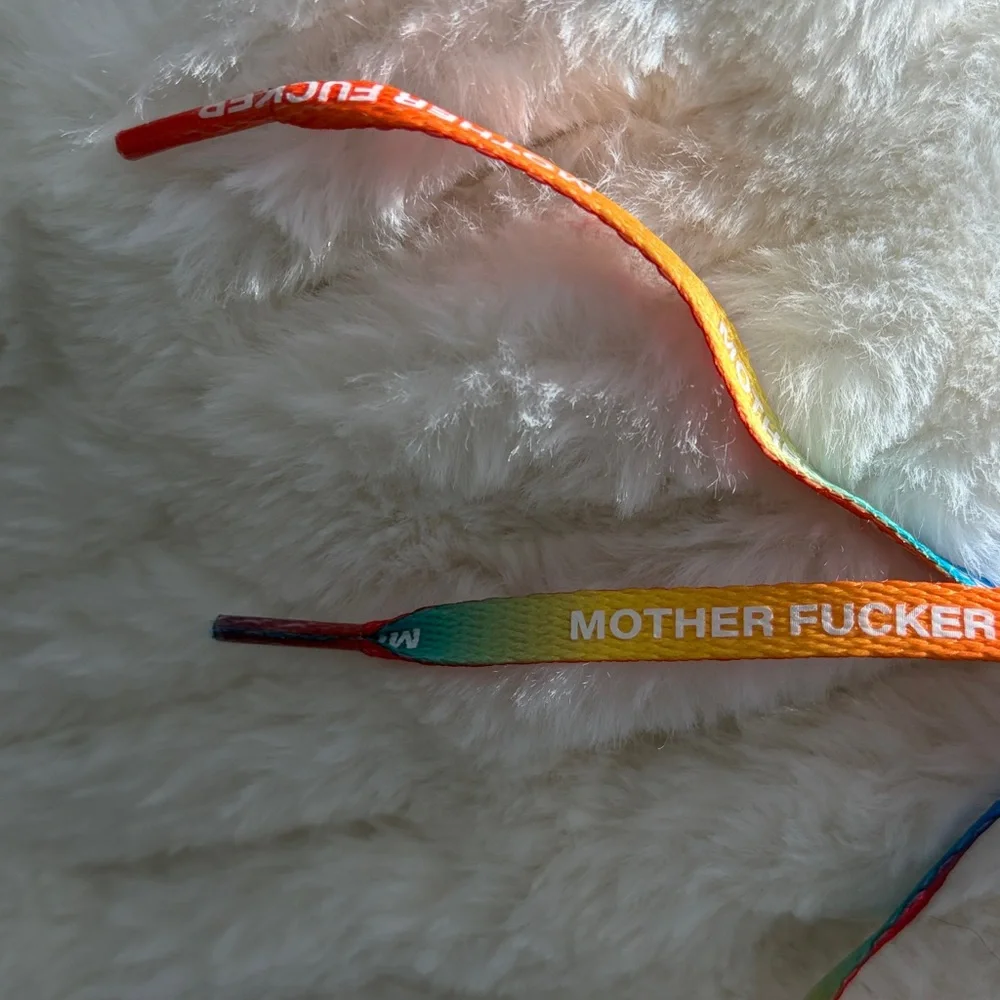 Colorful Rainbow Mother brand shoelaces